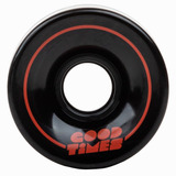 Ruedas De Longboard Goodtimes White Cruiser Black Red 65mm