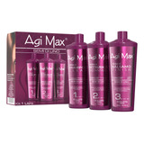 Agi Max Kit De Tratamiento Capilar Con Queratina Brasilena, 