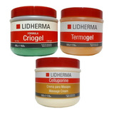 Termogel + Criogel + Celluporine Celulitis Reductor Lidherma