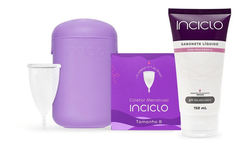 Kit Coletor Menstrual + Cápsula + Sabonete Íntimo Inciclo