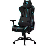 Cadeira Gamer Ciano E Preto Até 150kg Alto Conforto + Apoio