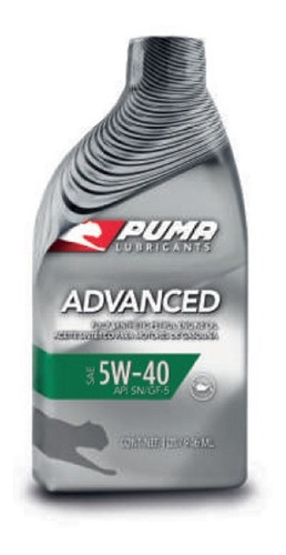 Aceite Lubricante Puma Advanced 5w40 X 1 Litro