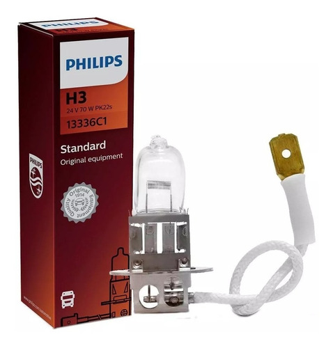 Lampada H3 24v 70w Philips Kit C/ 20 Unidades