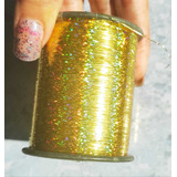 Carrete De Extensiones Tinsel Hair Twinkle Glitter Gold