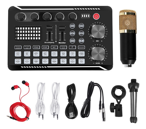 Kit De Tarjeta De Sonido F998, Kit De Micrófono Bm-800, Con