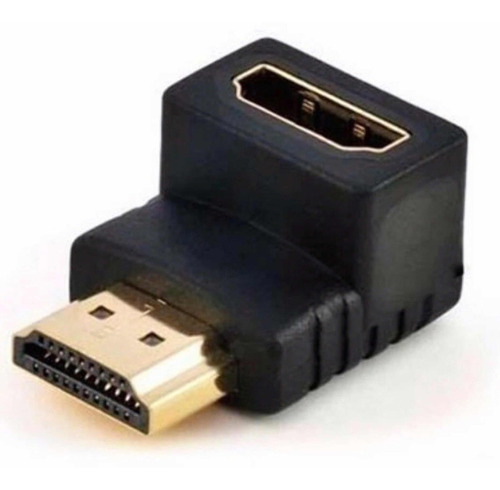 Adaptador Hdmi 90 Graus Em L Macho X Fêmea 1.4 P/ Tv Parede