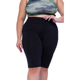 Bermudas Suplex Plus Size Cós Alto