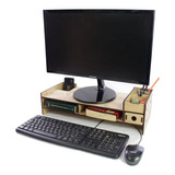 Mesa Elevadora Para Monitor Computadora Organizador Central