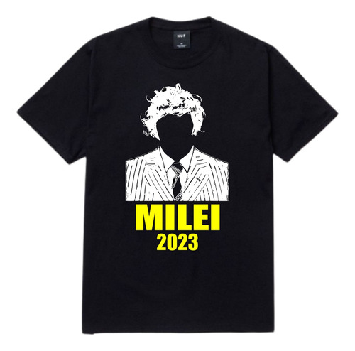 Remera Javier Milei - Peluca 2023 - Niño Y Adulto