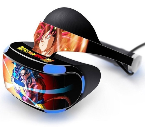 Adesivo Vinil Dragon Ball Oculos Vr Zvr2 Playstation Ps4