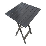 Mesa Plegable De Madera Negra