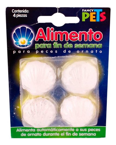 Alimento De Fin De Semana Lomas Para Peces De Ornato Con 4 Piezas