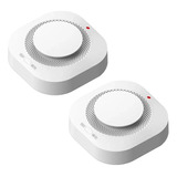 Pack De 2 Detectores Sensor Humo Alarma Wifi Tuya Smartlife