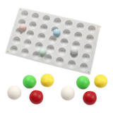 Molde De Silicone Semiesfera 35 Cavidades