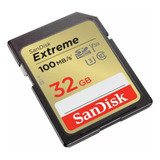Tarjeta Memoria Sd Sandisk Extreme 32gb V30 C10 U3 100mb/s