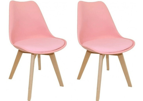 Set 2 Silla Tulip Escandinava Eames V Colores - Alto Impacto