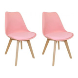 Set 2 Silla Tulip Escandinava Eames V Colores - Alto Impacto