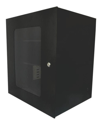 Rack De Parede 19 12u 470mm Metal Porta Acrilica C/ Chave Nf