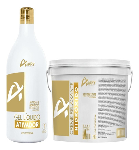 Creme Relaxante Hidróxido De Cálcio 2k + Ativador 1l