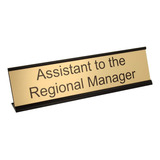 Assistant To The Regional Manager - Placa De Escritorio D