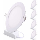 Panel Led (6w) Redondo Incrustar Luz Blanca