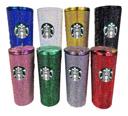 Vaso Termo Starbucks Brilloso Diamante 710 Ml