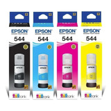 Combo Tinta Original Epson 4x65ml T544 L3110 L4150 L1455