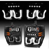 Par Faros Led U Ford F250 F350 Super Duty 2008 2009 2010 Drl