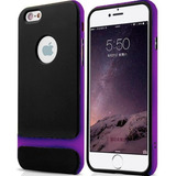 Funda Protector Tpu Rock Negro / Violeta | Para iPhone 6 6s