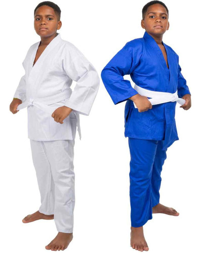 Kimono Infantil Haganah Judô Jiu Jitsu Reforçado + Faixa