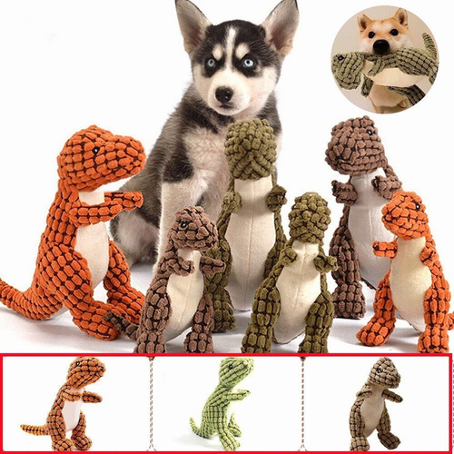 3 Piezas De Juguetes Interactivos For Perros Dino Robustos