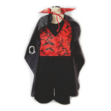 Fantasia Bambolê Infantil  Halloween Vampiro Com Capa - 110