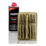 Kit Zippo / Gasolina + 1 Encendedor Tipo Zippo / Balas