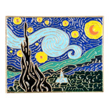 Pin Broche Metálico Cuadro La Noche Estrellada Van Gogh