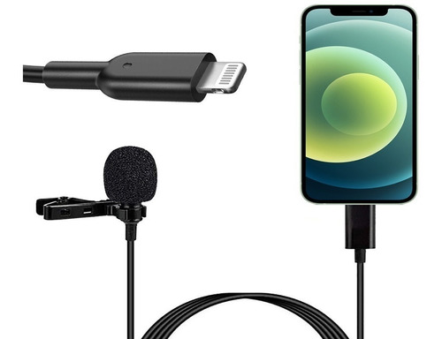 Microfono Corbatero Para iPhone iPad Streamig Video Cable