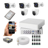 Kit Monitoramento Hikvision 5 Câmeras Full Hd Hilook Exir