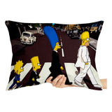 Almofada Gigante 50x70 Grande Simpsons Beatles Banda Homer