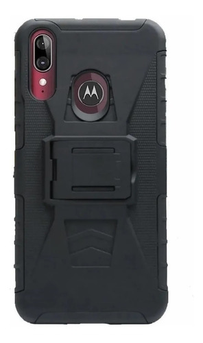 2 Micas + 1 Funda Uso Rudo Con Clip Para Motorola