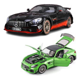 Mercedes Benz Amg Gtr Black Series Miniatura Metal Car 1/18