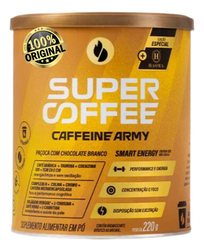 Supercoffee 3.0 Sabor Paçoca 220g - Caffeine Army