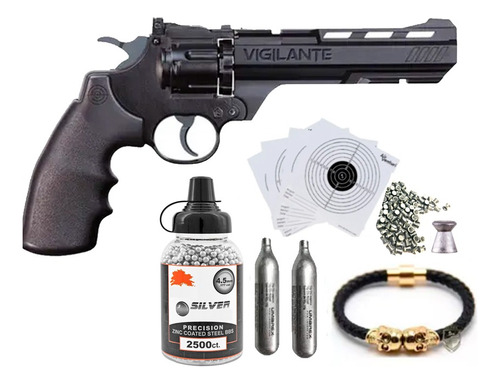 Pistola Revolver Vigilante Crosman 4.5mm Balines Diabolo Co2