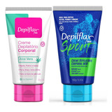 Kit Creme Depilatório Corporal Feminino/ Masculino Depilflax