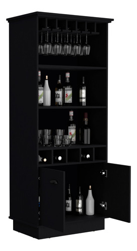 Mueble Bar Dundee 177x74 Rta Color Wengue