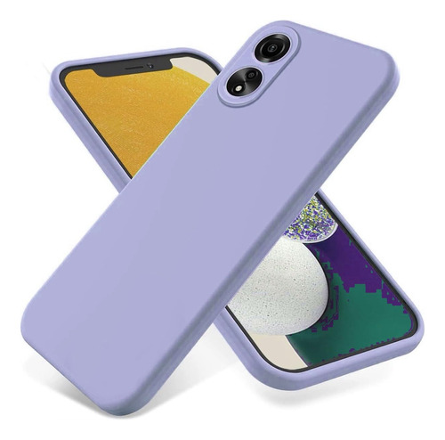 Estuche  Silicone Case Forro Gamuza Para Oppo A78 4g