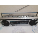 Antigo Rádio Cassete Boombox Sanyo M7110k Funcionando Lindo 
