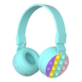 Audifonos Bluetooth Diadema Pop It Inalambric Kawai Infantil