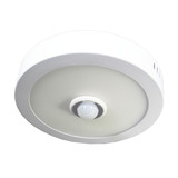 Paflon Led Sobrepor 18w Redonda C/sensor De Presença-b Frio