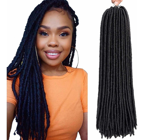 6 Paquetes Dreadlocks Crochet Trenzas Faux Locs