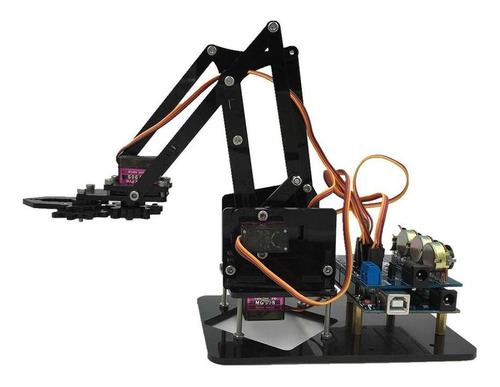 Braço Robô Roatry Diy 4 E Kits De Circuito Para