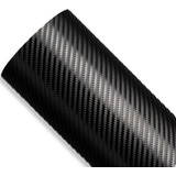Adesivo Fibra Carbono Preto 3d - 3,00m X 60cm